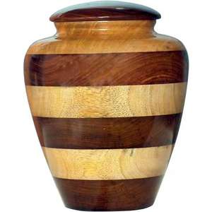 Recién llegado, urna de madera hecha a mano americana, cenizas, venta al por mayor, urnas de cremación, suministros funerarios hechos a mano por exportador indio - Product Image 1