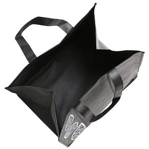 ถุงผ้าฝ้ายกระดาษขนาดใหญ่ปรับแต่งได้พร้อมซิปถุงช้อปปิ้งแบบธรรมดาที่ดีที่สุดในแบบของคุณ - Product Image 5