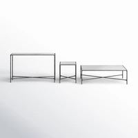 Table de Chevet en Fer Martelé, Design Européen Moderne, Meuble Polyvalent pour Chambre, Salon, Salle à Manger, Maison, Appartement