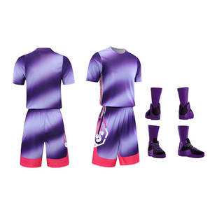 Pantalon de basketball personnalisé grande taille, design unique, maillots de basketball respirants, impression numérique 100% polyester - Product Image 1