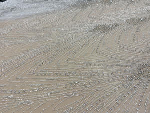 Tissu de mariage à paillettes stéréo, tissu de broderie en dentelle, robe de mariée de scène, fabricant de tissu indien - Product Image 5