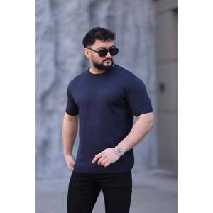 เสื้อยืดคอกลมถักลายจักรยาน - สีกรมท่า - Product Image 3