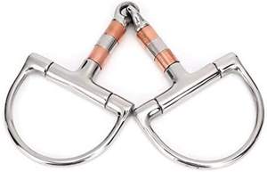 Puntas de caballo de acero inoxidable, brocas de caballo occidental de moda, punta de acero inoxidable, boca giratoria, no dañina, mate - Product Image 2