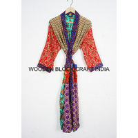 Robe Kimono Japonaise Vintage Unique Faite à la Main en Soie pour Femme, Élégante, Florale, Bohème, Longueur Genou, Veste d'Été pour Mariage, Cache-Bikini