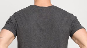 Hombres 220gms 100% algodón camisetas casuales al por mayor personalizado impreso Simple suelta manga corta cuello redondo transpirable diseño sólido - Product Image 3