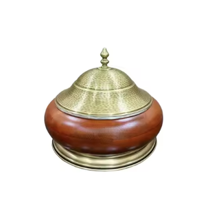 Casseroles en métal avec couvercle, design moderne, faites à la main à bas prix, finissage or de luxe, nouveauté 2025 - Product Image 2