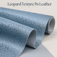 Tissu en cuir synthétique imperméable à l'eau en PU à texture léopard pour sacs, chaussures, meubles, artisanat, décoration