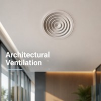 Diffuseur d'air moderne en aluminium - Unité murale HVAC durable pour extérieur
