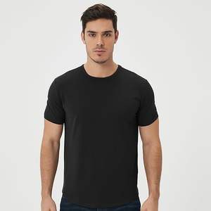 Marque privée personnalisée soutien confortable coupe T-shirt à manches courtes en coton uni pour hommes haut respirant 100% coton - Product Image 6
