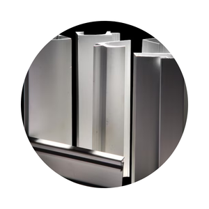 โปรไฟล์การขึ้นรูปอลูมิเนียม6000ซีรีส์ T5/T6พื้นผิวที่กำหนดเองเคลือบหรือเสร็จอโนไดซ์จากโรงงานเวียดนาม - Product Image 3