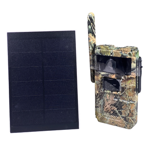 Cámara <span class=keywords><strong>de</strong></span> Caza 4MP 4G LTE, Cámara <span class=keywords><strong>de</strong></span> Vigilancia con SIM Inalámbrica, Visión Nocturna para Caza, Camuflaje Verde con Panel Solar - Product Image 1