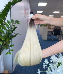 Bulk for Ombre Color 100% Extensiones de cabello natural humano Textura recta Extensión de cabello - Product Image 3