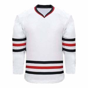 Maillots et ensembles d'uniformes de hockey sur glace personnalisés pour adultes 2025 avec impression numérique du nom de l'équipe, service OEM, 100 % polyester, séchage rapide, respirant - Product Image 1