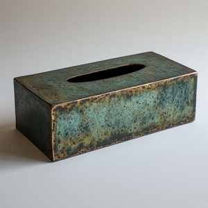 Boîte à mouchoirs multifonctionnelle en acier durable, conçue pour un usage domestique quotidien, offrant des lignes modernes et propres, une construction solide et stable - Product Image 1