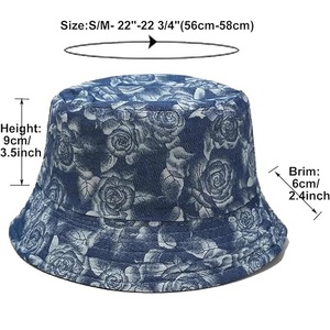 Unisex High Quality Cotton Printed Outdoor Sporty Adjustable Fisherman <b>Caps</b> Custom Embroidery Front Panel Logo Breathable - Product Image 5
