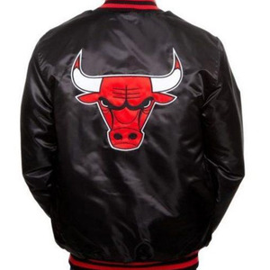 Blouson Bomber en Laine Personnalisé avec Logos Brodés, Col Montant, Veste d'Hiver pour Équipe Unisexe - Product Image 2