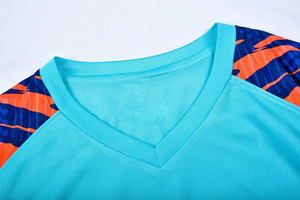 Camisetas de Fútbol para Adultos al por Mayor OEM, Logotipo Personalizado, Impresión por Transferencia de Calor, Transpirables, 100% Poliéster, Color Personalizado, Secado Rápido, Deportivas - Product Image 2