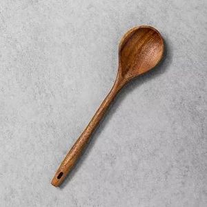 Vaisselle en bois de cuisine naturelle ustensiles de cuisine en bambou cuillère en bois ensemble d'ustensiles de cuisine avec support vente en gros et en ligne - Product Image 4