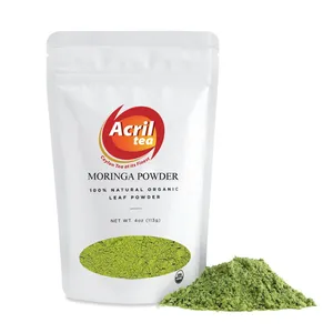 Polvere di Moringa di qualità eccellente 100% polvere di Moringa certificata USDA e finemente macinata polvere di foglie di Moringa sfusa dello Sri Lanka