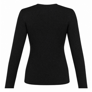 T-shirt à manches longues en tricot 3D pour femme, respirant et fabriqué en polypropylène 100 %, polo technique pour le travail, personnalisable, vente en gros - Product Image 6