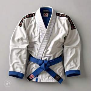 Kimono GI Jiu Jitsu brésilien professionnel unisexe 100% coton coupe BJJ personnalisé Arts martiaux porter des shorts pour adultes haut - Product Image 4