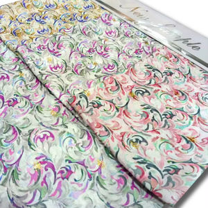 Tissu de base en polyester 100% exclusif, jacquard poly, butti, 44 pouces, tissage traditionnel, poids moyen, textile décoratif, vente en gros - Product Image 1