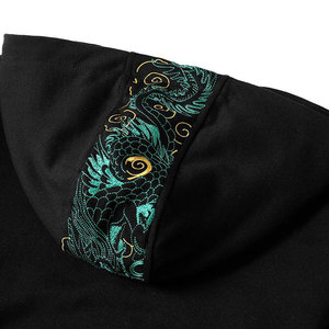 Sweats à capuche pour hommes Sweats à capuche personnalisés avec impression bouffante et broderie de haute qualité Sweatshirts à capuche pour hommes - Product Image 5