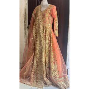 Robes de demoiselle d'honneur élégantes et modernes, à sequins pêche, longues, coupe trapèze, pour femmes - Product Image 1