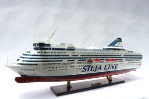 SILJA LINE Modèle Oceanliner en bois de haute qualité fait à la main au Vietnam pour l'artisanat du bois Boîtes en bois et panneaux muraux - Product Image 5
