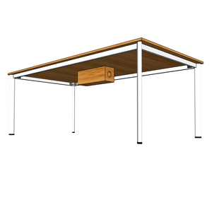 โต๊ะประชุมทรงวงรีไม้ไผ่รุ่น BFOB015-Modern ขนาด 200x100 ซม. พร้อมขาเหล็กประกอบสำเร็จ สำหรับใช้ในสำนักงานหรือโรงแรม - Product Image 6