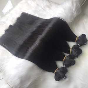 มัดผมตรงกระดูกบริสุทธิ์สำหรับ100% ไม่ผ่านการแปรรูปผมต่อแบบไม่ผ่านกระบวนการคุณภาพสูงสต็อกขนาดใหญ่ = อัตราส่วนของเส้นผม90% - Product Image 4