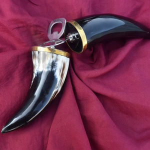 Abridor de Botellas Vintage con Mango de Cuerno de Búfalo, Herramienta de Cocina Única Hecha a Mano, Sacacorchos y Abridores, Regalo de Inauguración de Casa - Product Image 1