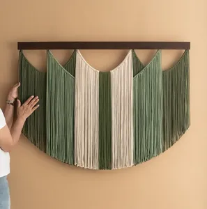 Décoration murale de luxe en macramé tissé à la main Meilleur prix Acheter en ligne - Product Image 5
