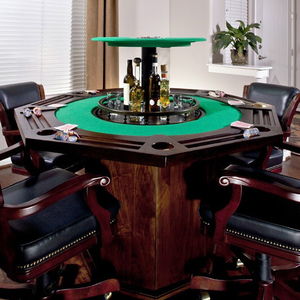 Modern Luxury Casino-Specific Gambling Table Best Quality Customizable Wooden Poker and <b>Mahjong</b> Table - Product Image 1