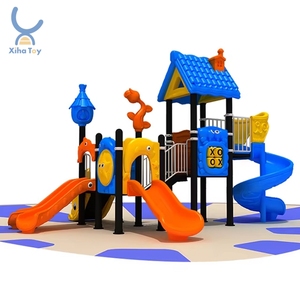 Équipement de terrain de jeux extérieur commercial Grande structure de jeu pour les enfants Parc École Zone de loisirs communautaire - Product Image 1