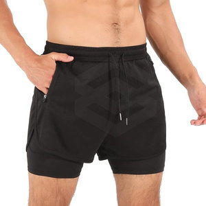 Latest Design Double <b>Layer</b> Athletic Shorts for Adult Size Pakistan Manufacture Men Double <b>Layer</b> Athletic Shorts - Product Image 4