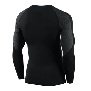 Rashguard de compression pour homme sur mesure, haute qualité, polyester/spandex, sérigraphie, manches courtes, respirant, 180g - Product Image 5