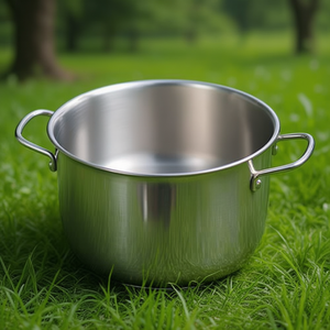 DUNE Polished Chrome 302 22cm Stainless Steel Soup & Stock <b>Pot</b> - Product Image 3
