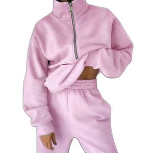 Custom Heavyweight Breathable Winter Half <b>Zipper</b> <b>Hoodie</b> <b>Women</b> Heavy Cotton Hooded Best Design Digital Printing OEM Serviced - Product Image 1