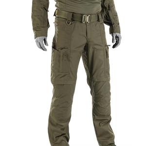 Pantalon Cargo Tactique en Velours Côtelé pour Homme Multi-Poches Respirant Imperméable pour Activités Extérieures d'Été Bouton Décor Taille Décontracté - Product Image 1