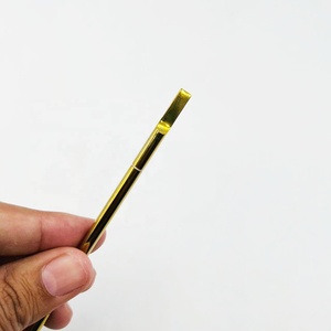 Pousse-cuticules professionnel en acier inoxydable plaqué or de qualité supérieure, double extrémité, tranchant, pour enlever et couper les cuticules - Product Image 4