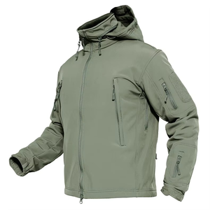 High Quality Coated <b>Spring</b> Windbreaker Jacket Men Stand Collar Front Logo Custom Waterproof Breathable Polyester/Nylon - Product Image 6