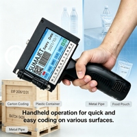 Imprimante thermique à jet d'encre portable A3TIJ 12,7 mm pour la production de codes QR, la date, le numéro de lot et l'impression de logos
