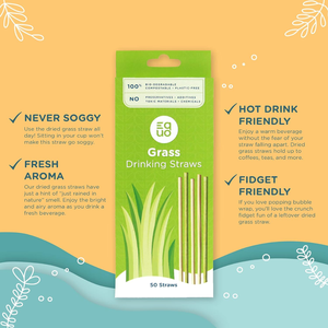 100% Biodegradable Organic Natural Grass <b>Straws</b> Drinking Hot and Cold Drink Set Reusable Vietnam High Quality and Good Price - Product Image 2