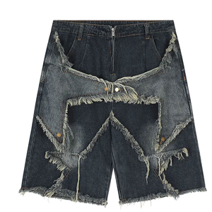 Nouveaux shorts en jean pour hommes personnalisés, tendance estivale, denim décontracté, shorts en jean push-up et approvisionnement - Product Image 5