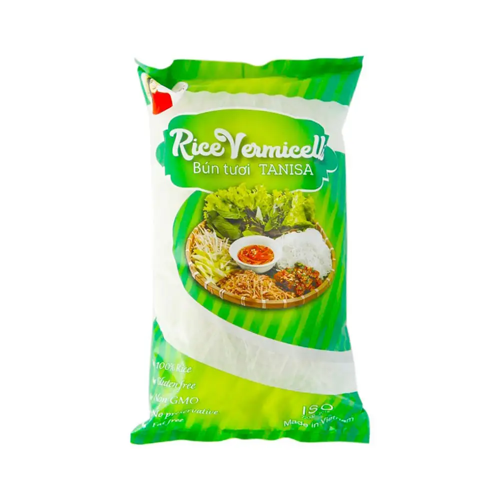 Manufacturing Factory Gluten Free Dried White Rice Noodle Vermicelli ISO HACCP HALAL Certified