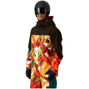 Chaqueta de Esquí Impermeable con Capucha Unisex, Estampado de Camuflaje Colorido, Cortavientos, para Esquí y Senderismo al Aire Libre - Product Image 2