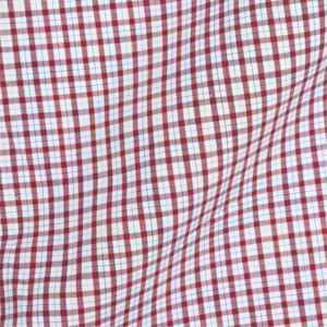 Pijama tejido con bolsillo cruzado a cuadros rojos, pantalones de salón de mezcla de algodón, ajuste Regular con cordón y bolsillos laterales, ropa de dormir acogedora - Product Image 3