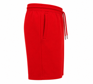 Customized logo Wholesale Design Cotton French Terry <b>red</b> Streetwear regular fit <b>Men's</b> running <b>Shorts</b> - Product Image 4