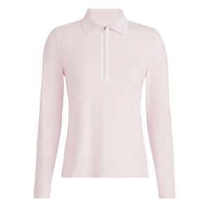 Sudadera ajustada de manga larga para mujer con logotipo bordado personalizado OEM para Polo en estilo informal Características comprimidas para ropa de golf - Product Image 5